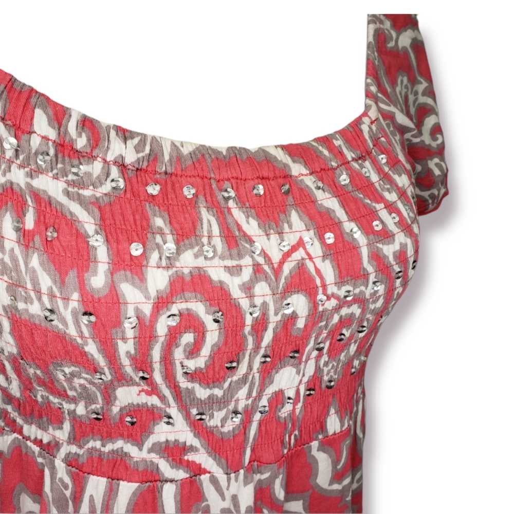 INC International Concepts Ruched Babydoll Top - Picture 2 of 7